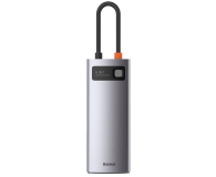BASEUS Hub 6w1 Metal Gleam USB-C do 3x USB 3.0 + HDMI + USB-C PD + RJ45 CAHUB-CW0G - 731597 - zdjęcie 4
